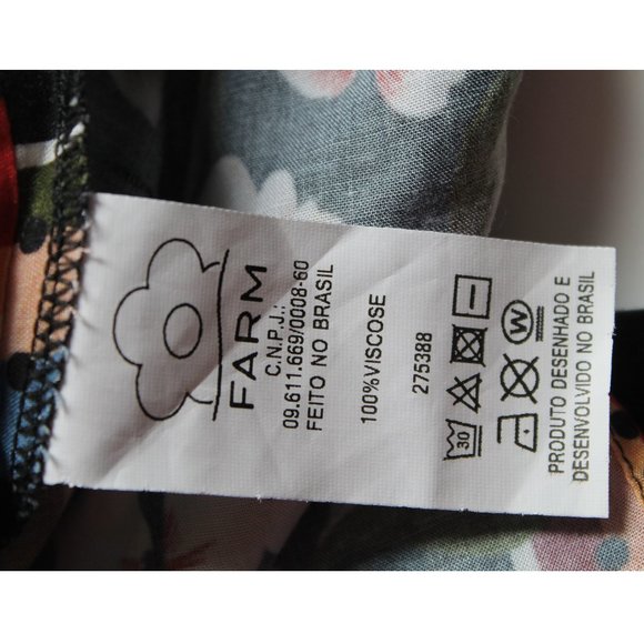 Farm Rio Floral Scarf Tank Top / Large / Keyhole Back Sleeveless - Picture 12 of 12